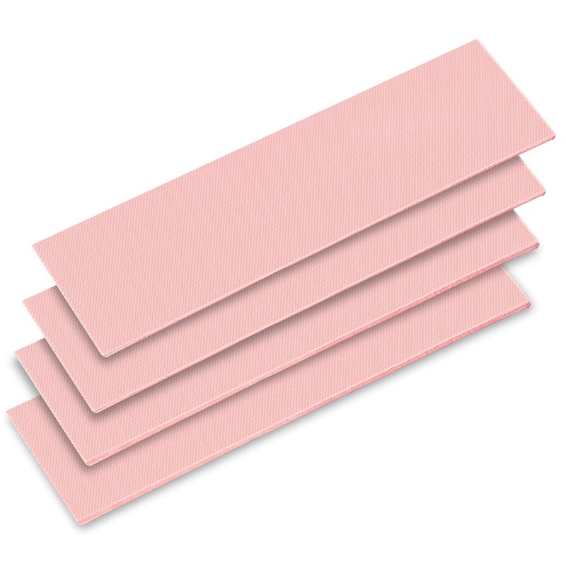 JOYJOM 4 Pack 120x20mm 15W Thermal Pads GPU 1mm 1.5mm NVME CPU SSD M.2 SSD 2280 SSD Thermal Pad for Laptop Heatsink CPU GPU SSD IC LED Cooler (2X 1mm, 2x1.5mm) - Image 1